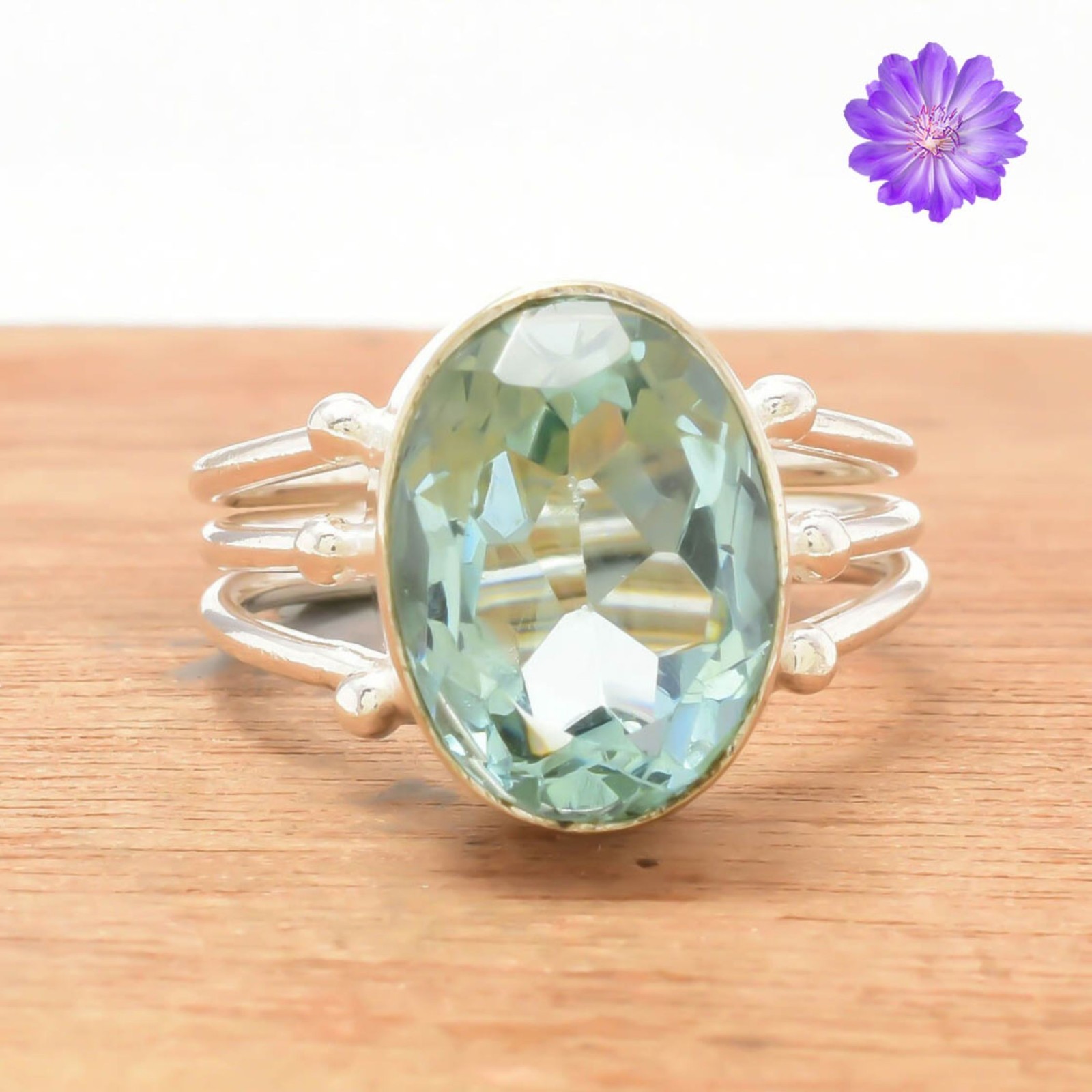 Sky Blue Topaz Gemstone 925 Sterling Silver Handmade Jewelry Ring Gift For