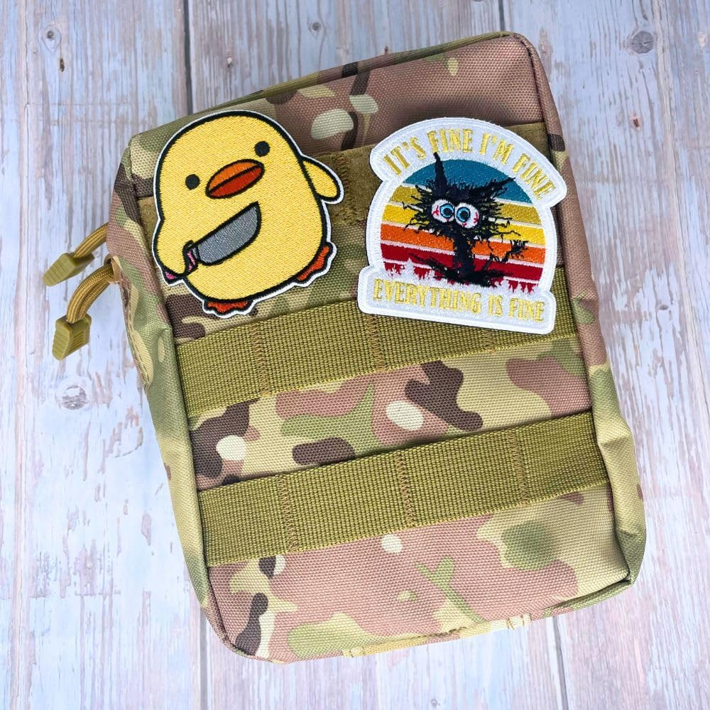 9PC Funny Patches, Hook and Loop Tactical Morale Patch for Backpack Vest | Cool