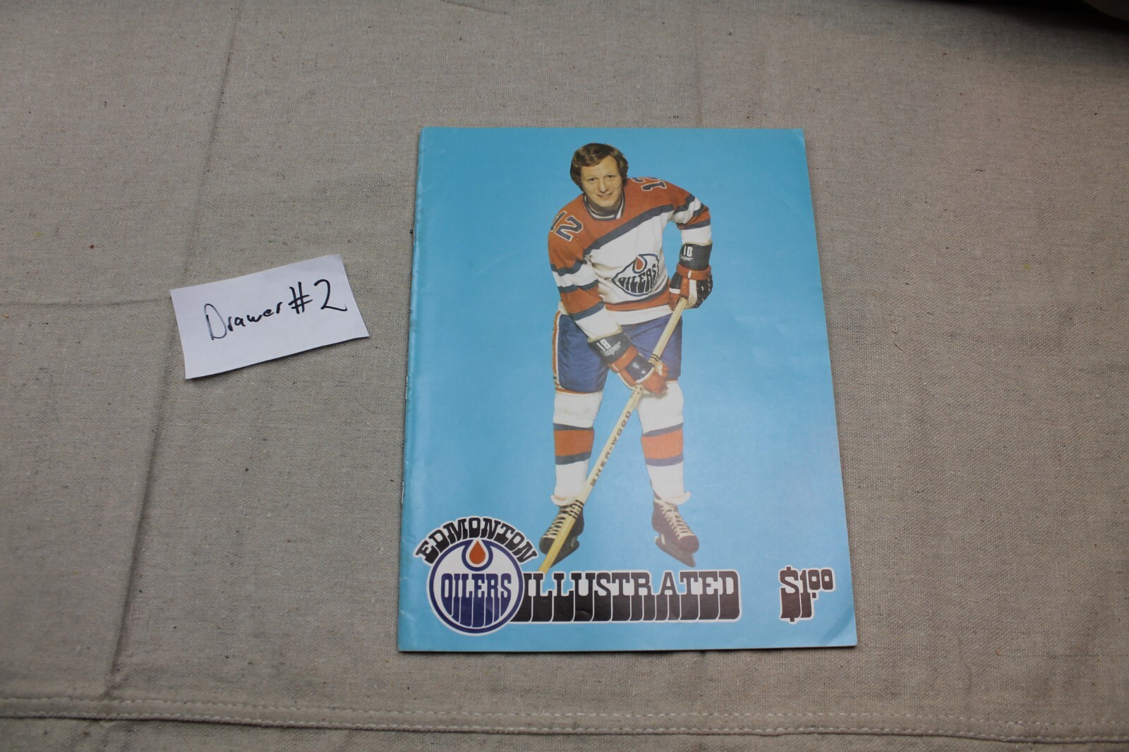 1974/75 EDMONTON OILERS PHOENIX ROADRUNNERS WHA HOCKEY PROGRAM BRUCE MACGREGOR