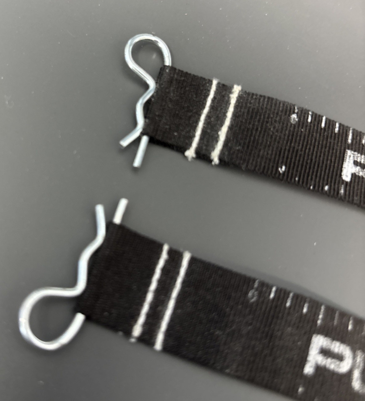 PURESOUND quick release snare ribbon straps and clips pair