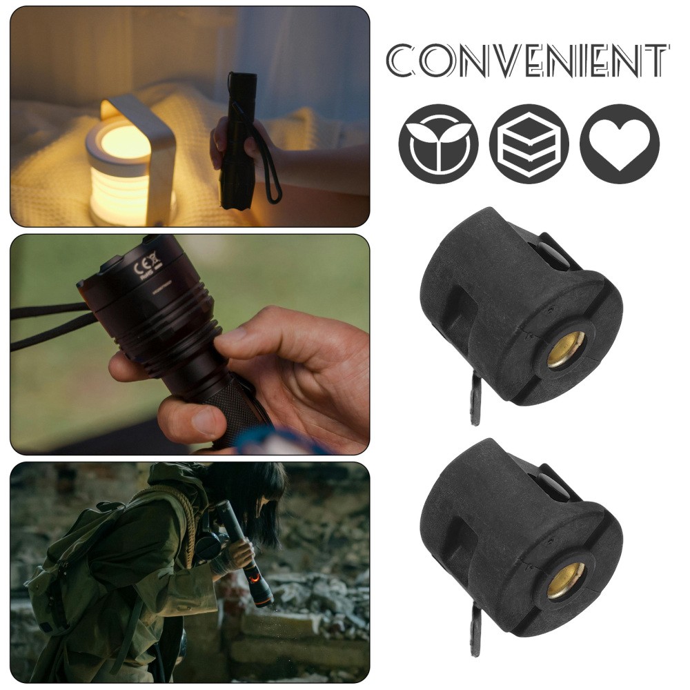 12 Sets Flashlight Accessories Boot Cover for Push Button Switch