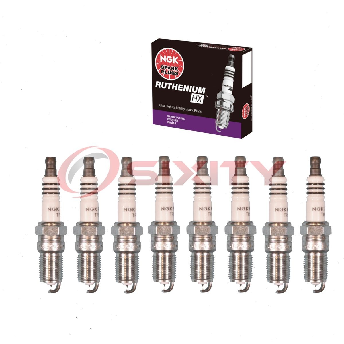 8 pcs NGK Ruthenium HX Spark Plugs for 1997-2015 Chevrolet Camaro 5.7L 6.2L zx