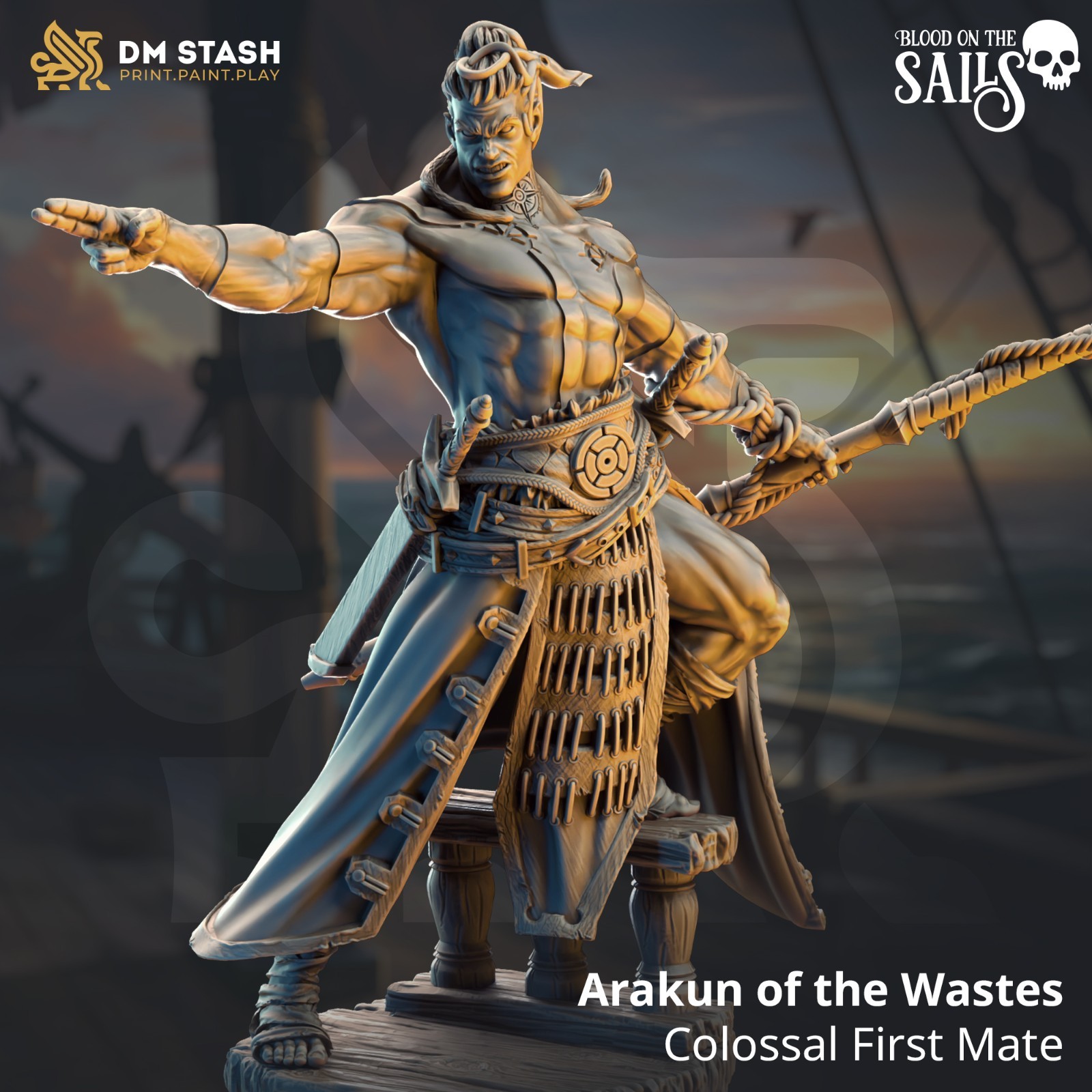 Dungeons & Dragons Goliath Fighter Miniature - Arakun - DnD RPG Wargames
