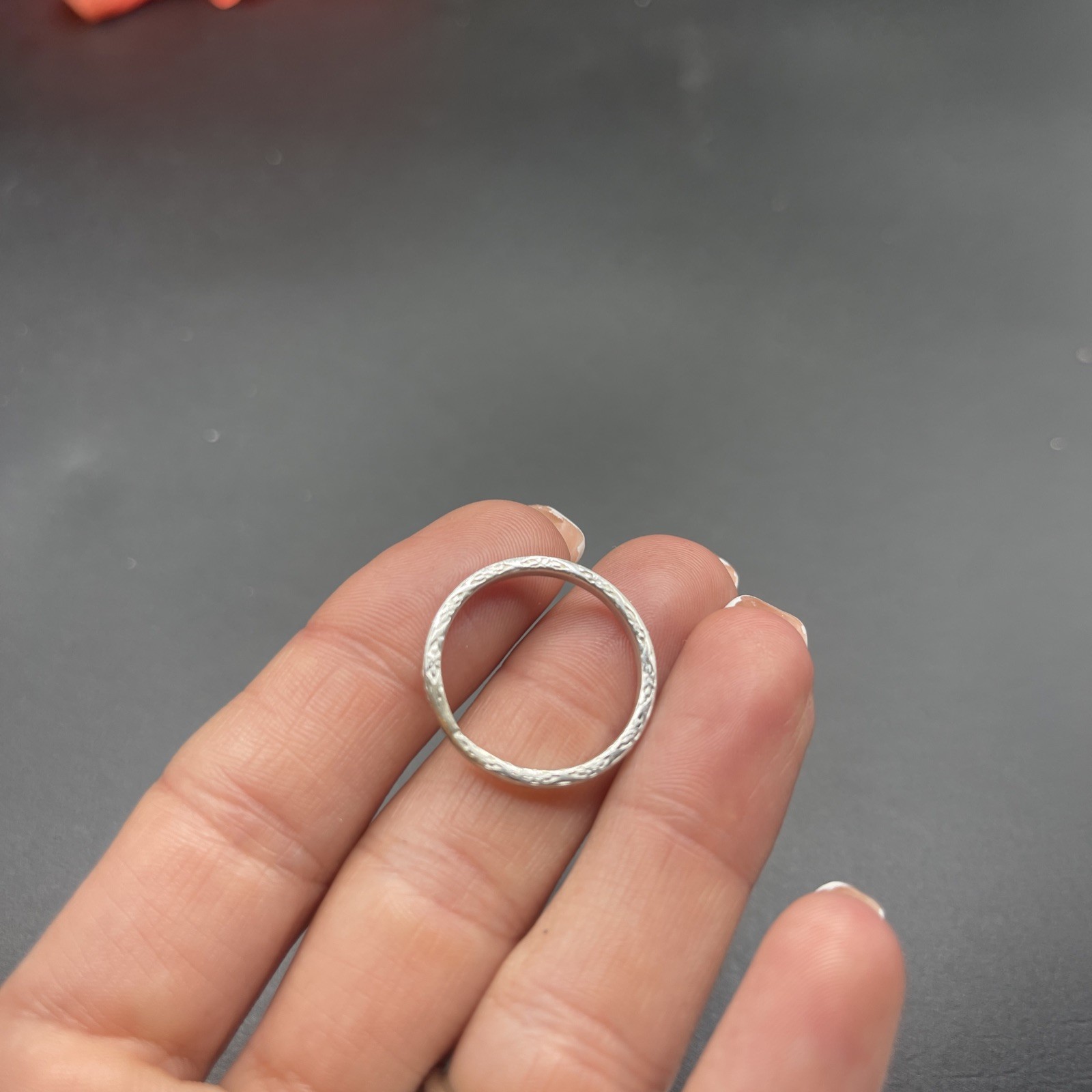 Stunning Unique Handmade 925 Sterling Silver Stackable Band Ring #B107