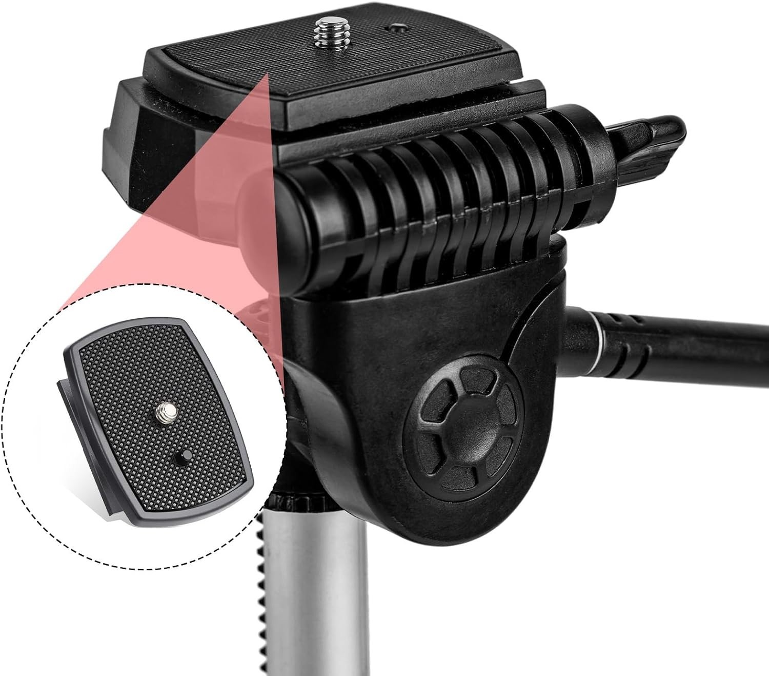 2 PCS Universal Quick Release Plates 43mm for Tripods - Durable & Lightweight