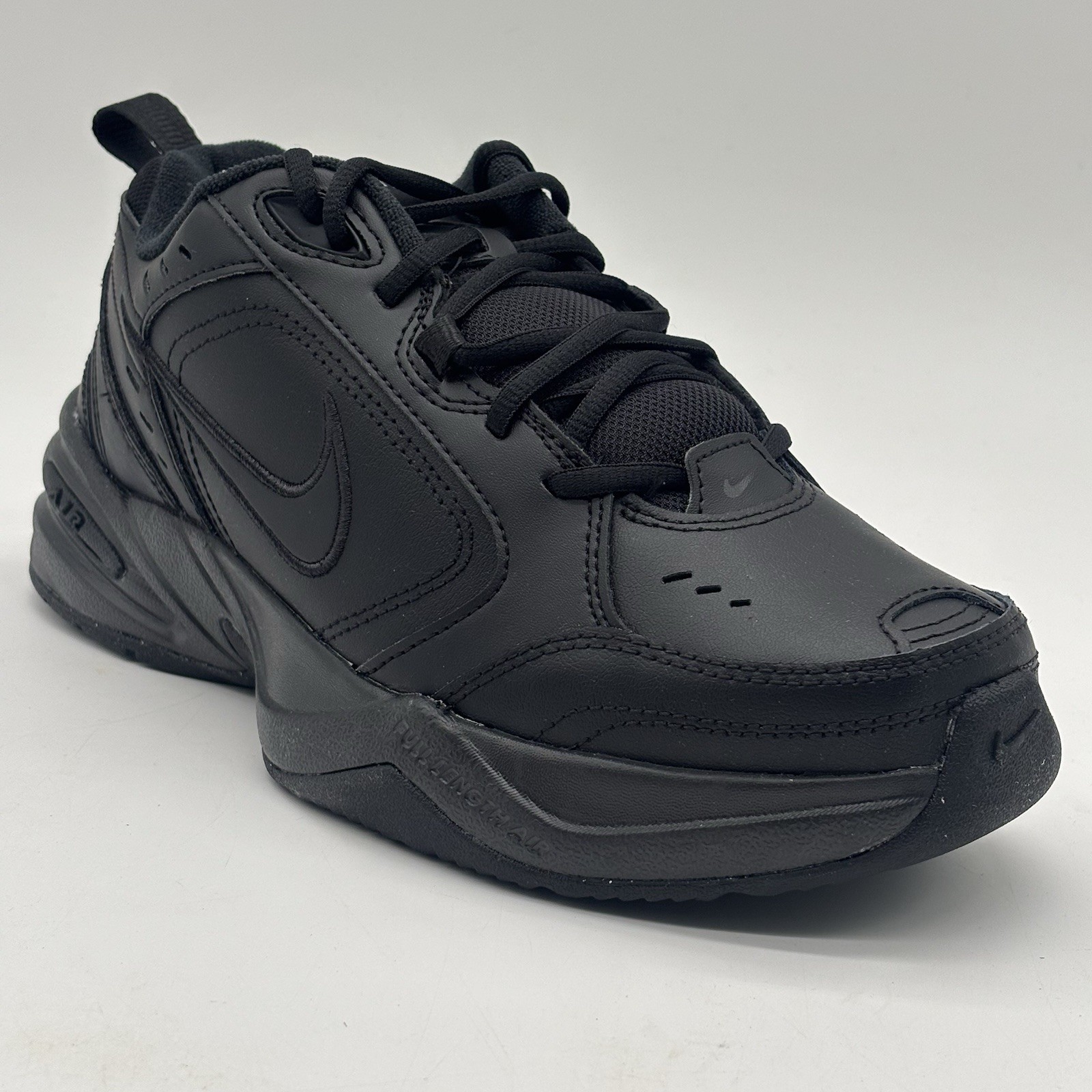 Nike Air Monarch IV Triple Black 415445 001 Mens Size 11 NEW Walking Sneakers
