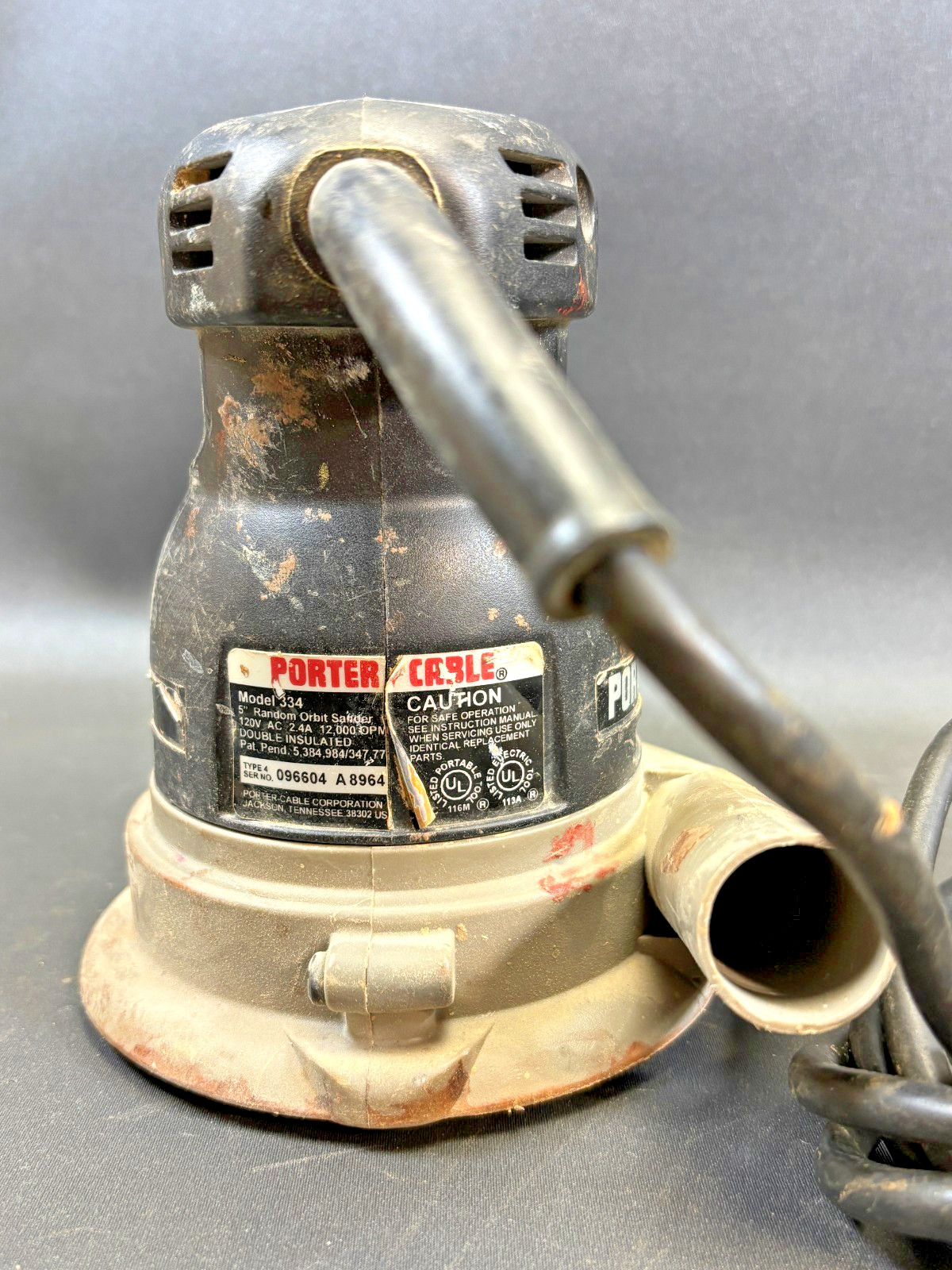 Porter Cable Quicksand Model 334 Orbit Finishing Sander 5"