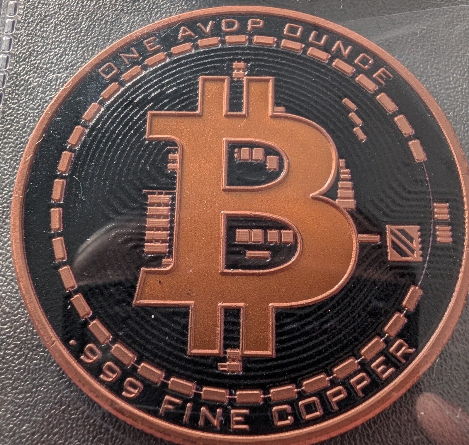 (2) Limited Edition 1oz Bitcoin Copper Round Coins Pure 0.999% Copper