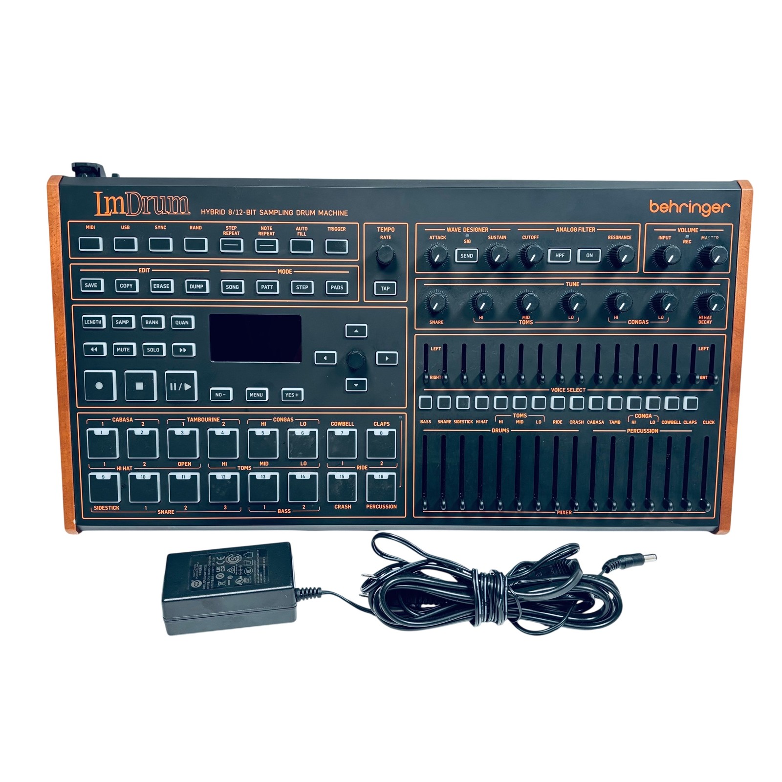Behringer LM Drum Hybrid 8/12-Bit Sampling Drum Machine