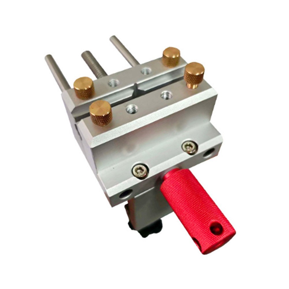 Space Saving Aluminum Bench Vise with Mounting Holes for Home Studio Use