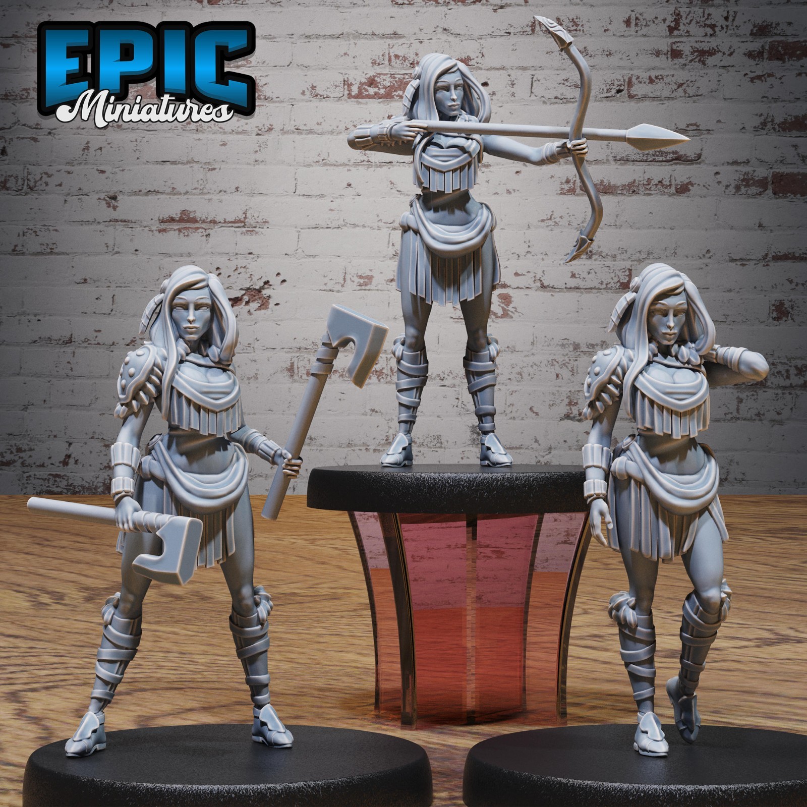 Epic Miniatures 28mm -  Native Girl Dungeons and Dragons DnD Miniature