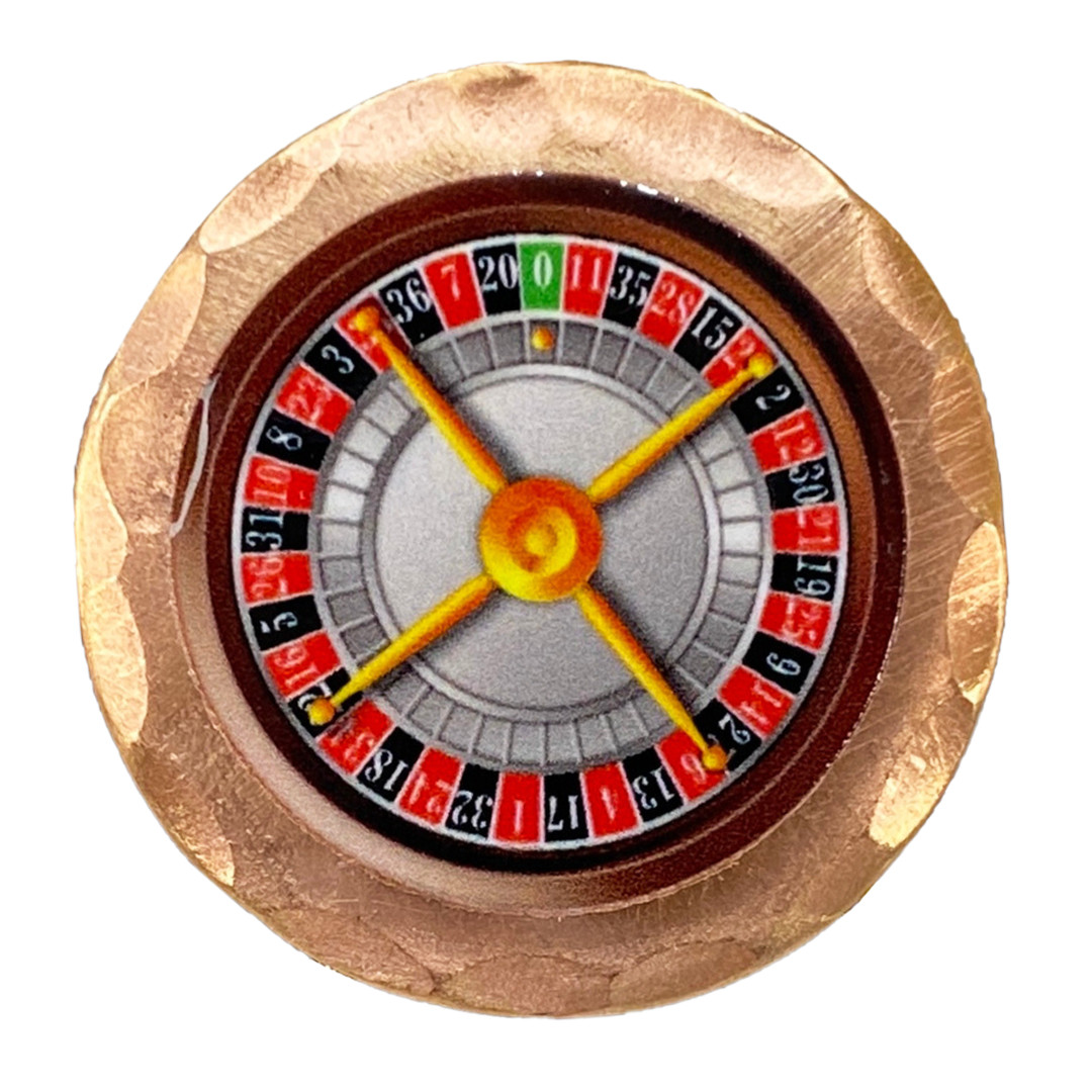 Roulette Forged Copper Golf Ball Marker by Sunfish