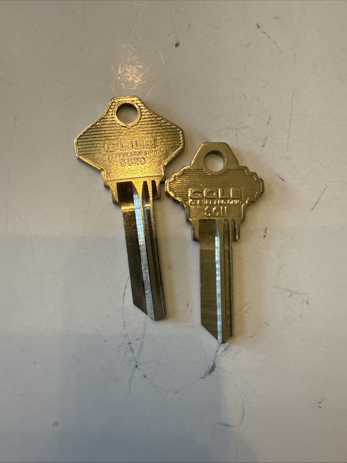 Lot Of 4: Cole  145G 1145G NP SC11 145E Key Blanks Locksmith