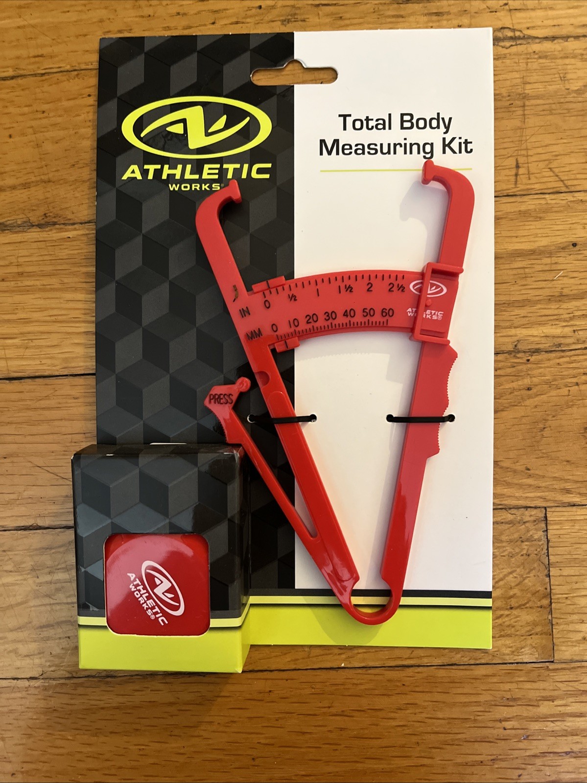 Total Body Measuring Kit w/ Caliper, Tape Measure & Chart Health Fitness Tracker