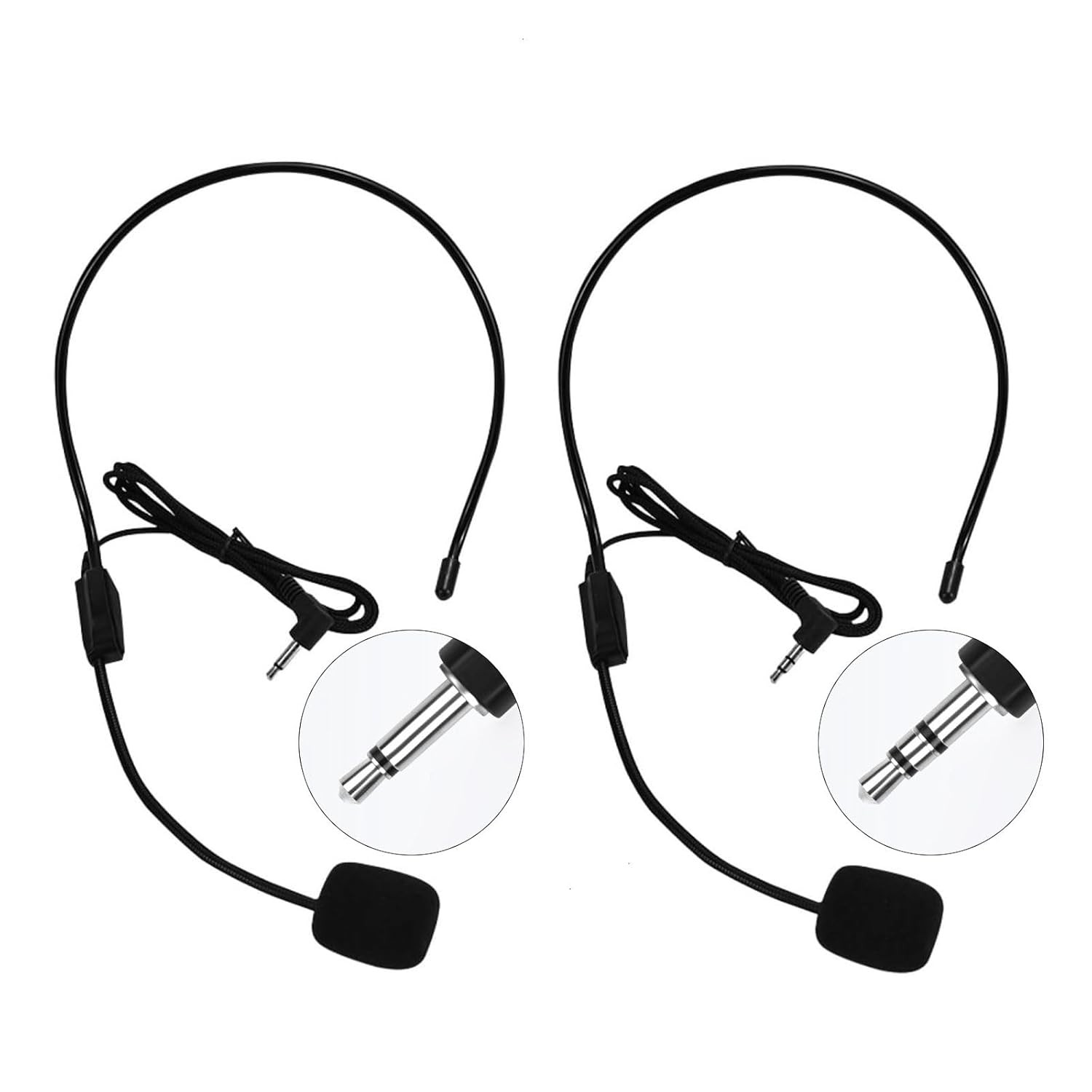 Flexible Wired Boom Microphone Headset for Voice Amplifier and Teachers