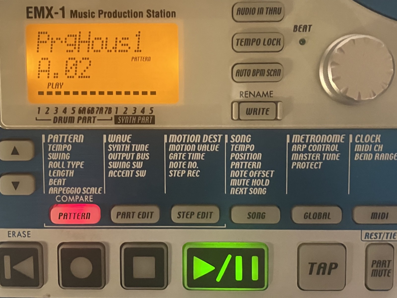 KORG Electribe MX EMX-1 Smart Media Edition with AC Adapter Tested & Working