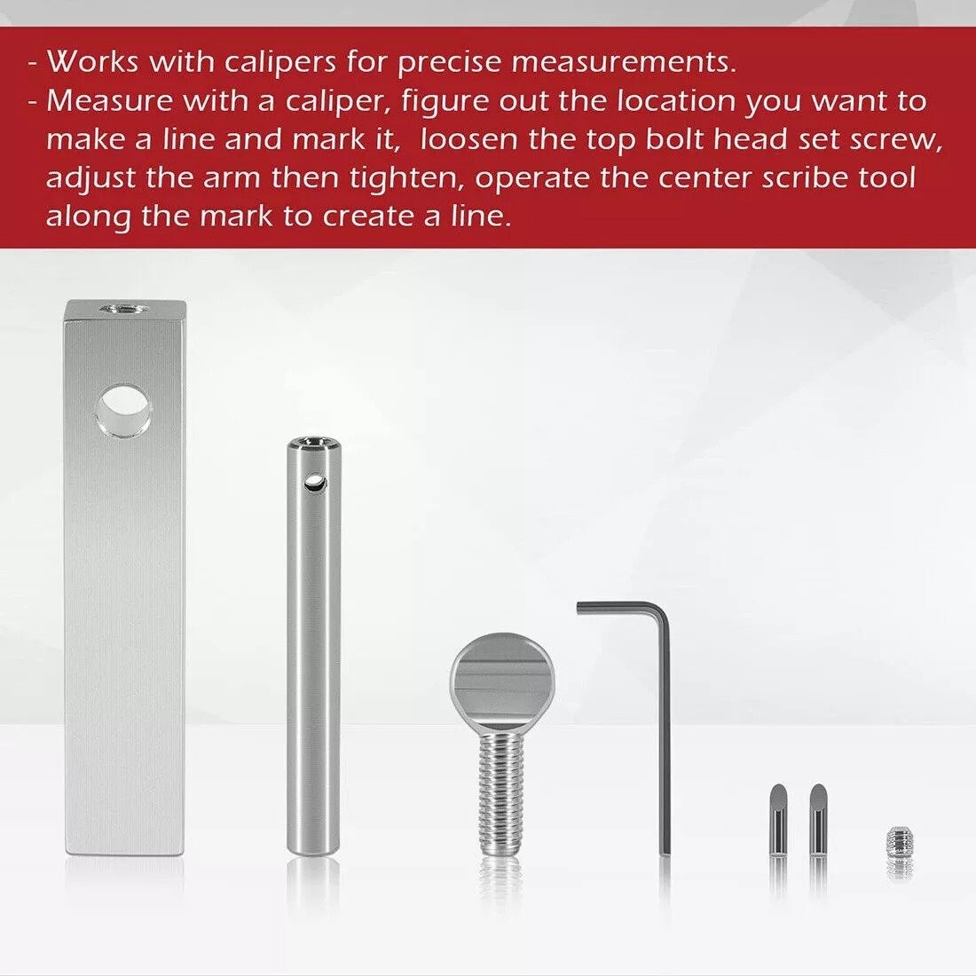 Knife Maker's Center Scribe Edge Line Scriber for Belt Grinder Blade Making Tool