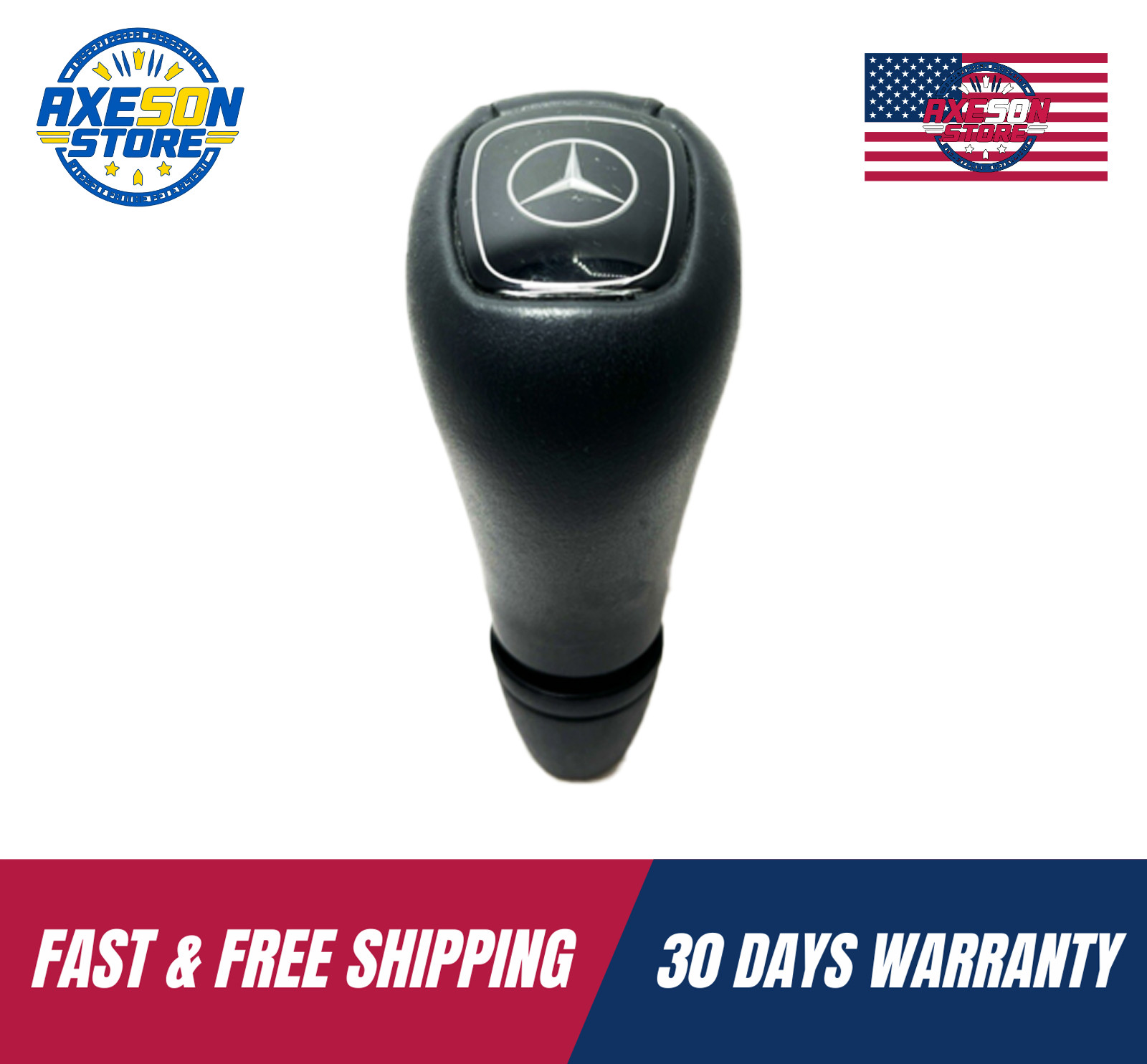 95-05 MERCEDES W164 W202 W210 E320 ML320 ML430 W163 LEATHER SHIFT KNOB OEM BLACK