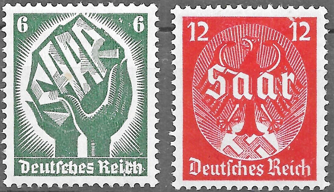 Germany Third Reich 1934 Mi# 544-545 MH*
