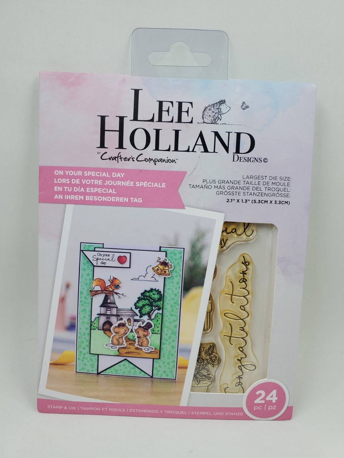 CST1 Crafters Companion Lee Holland On Your Special Day Wedding Mice Stamp Die