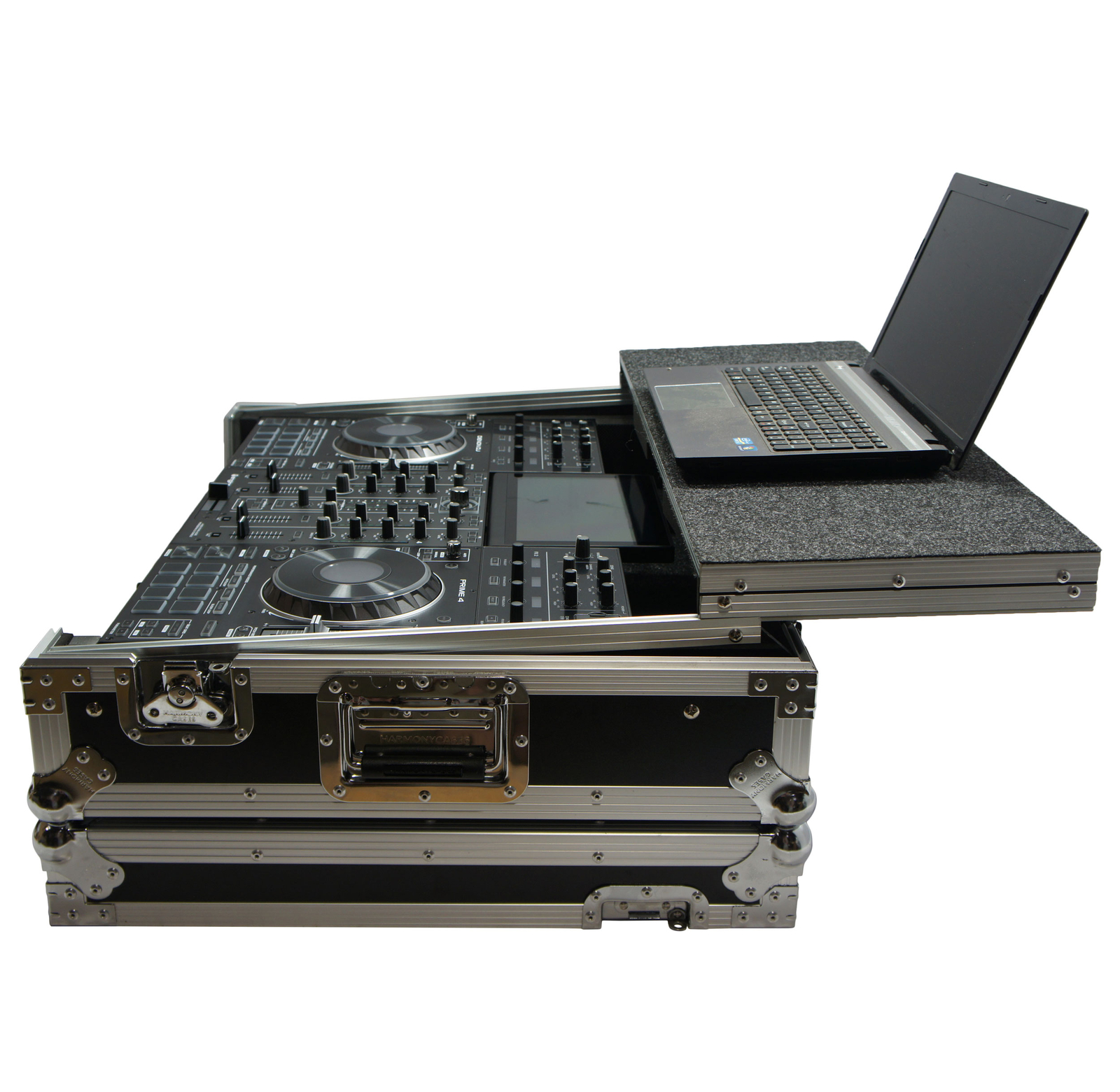 Harmony HCMCX9000LT Flight Glide Laptop Stand DJ Custom Case for Denon Prime 4