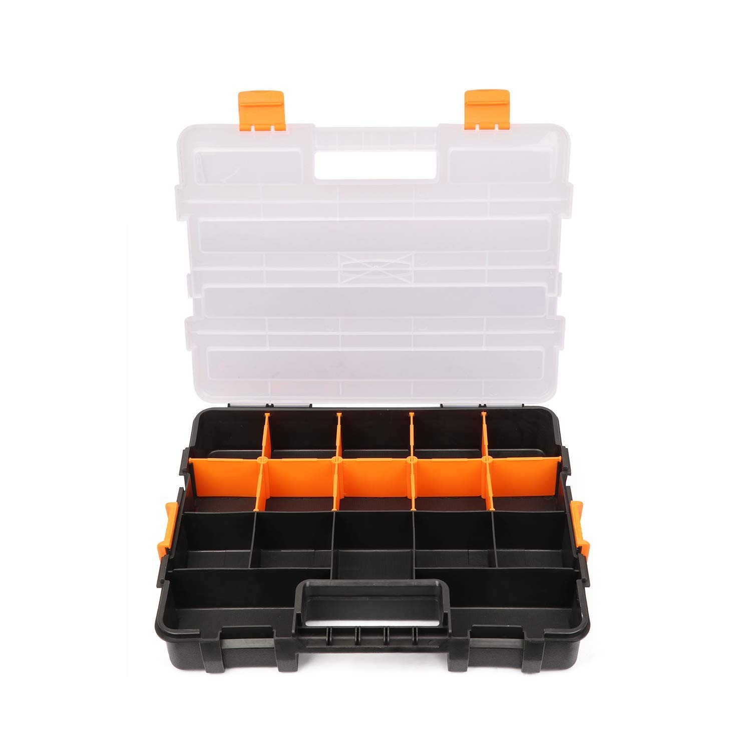 CASOMAN Tool Box Organizer - Interlocking Small Parts Organizer (2 Pack)