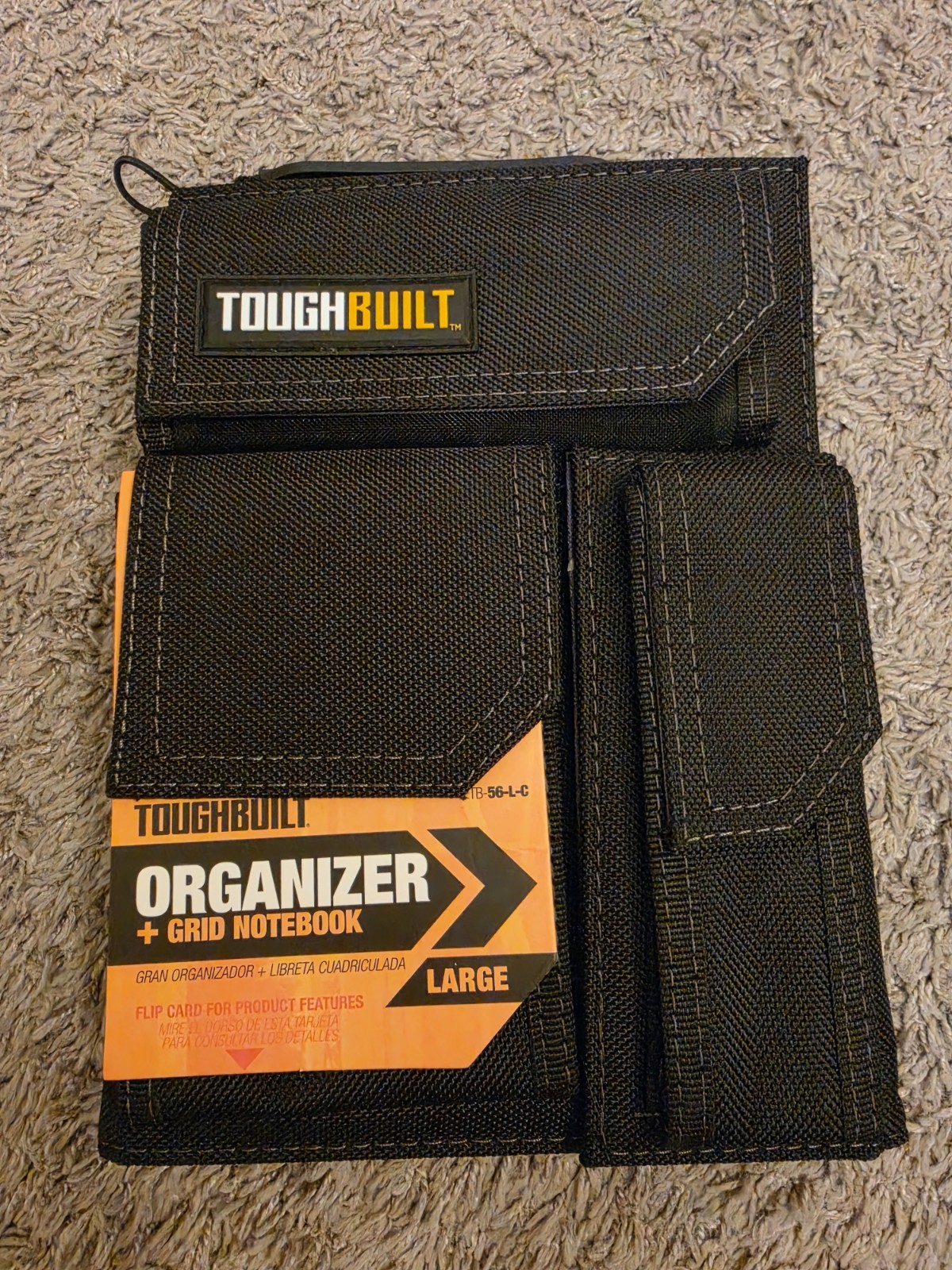 ToughBuilt Organizer + Grid Notebook Large TB-56-L-C