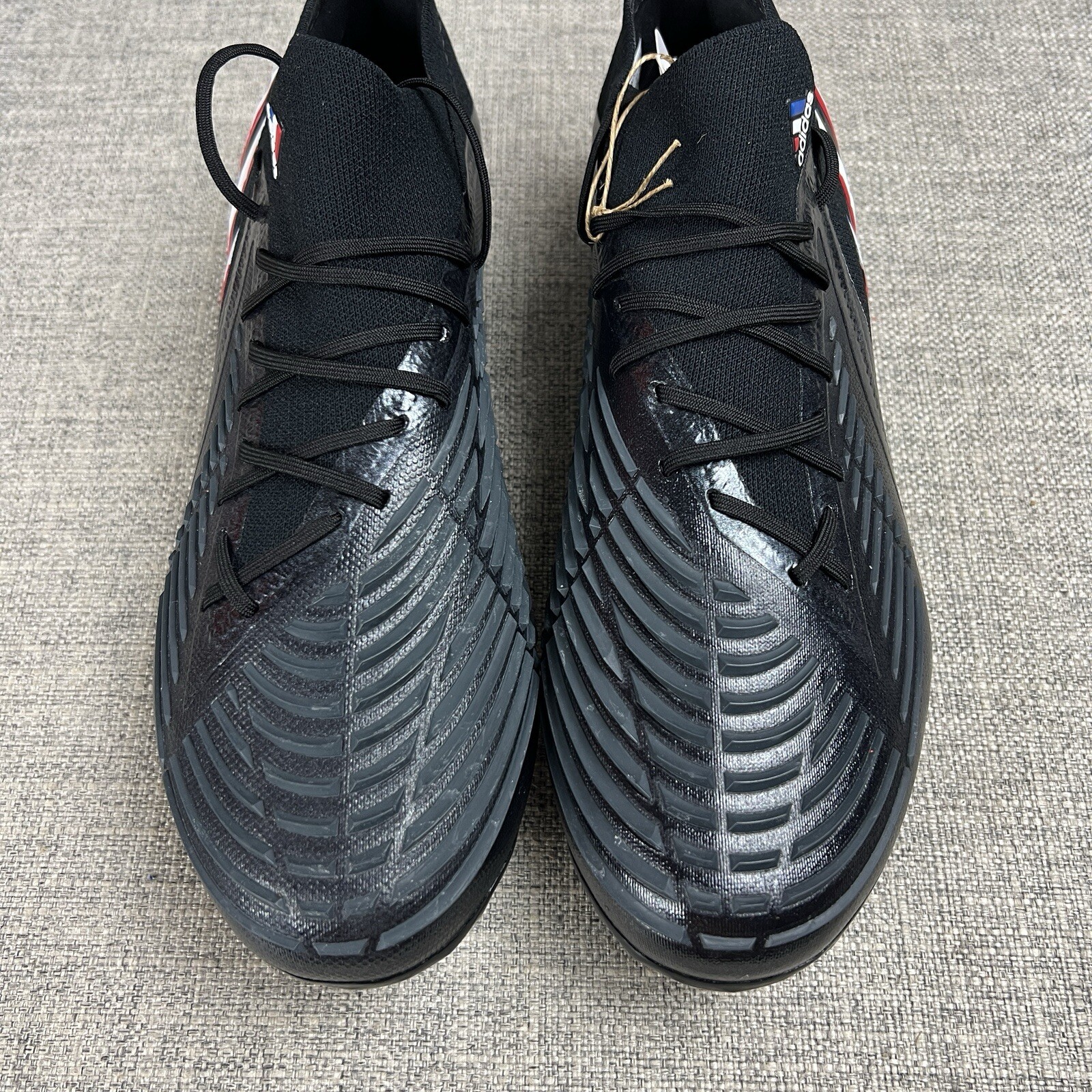 Adidas Predator Edge.1 FG Soccer Cleats Black Red Blue HO2935 Men's 7 / Womens 8