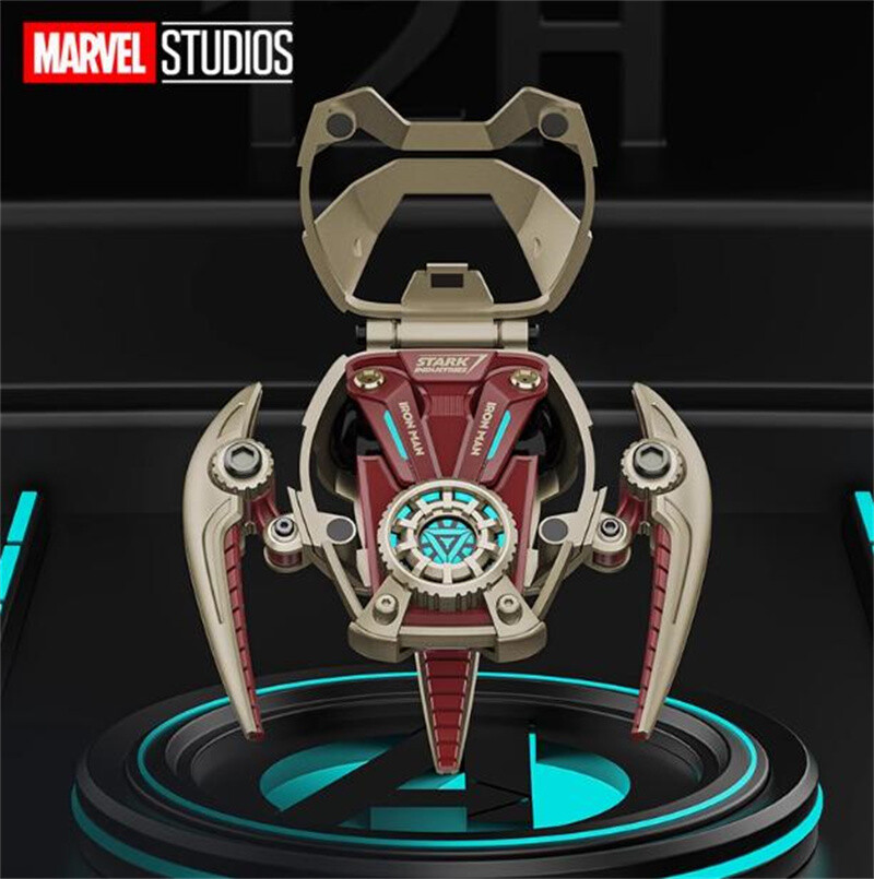 New Iron Man Arc Reactor Bluetooth 5.3 Wireless Denoise Headset Xmas Gift