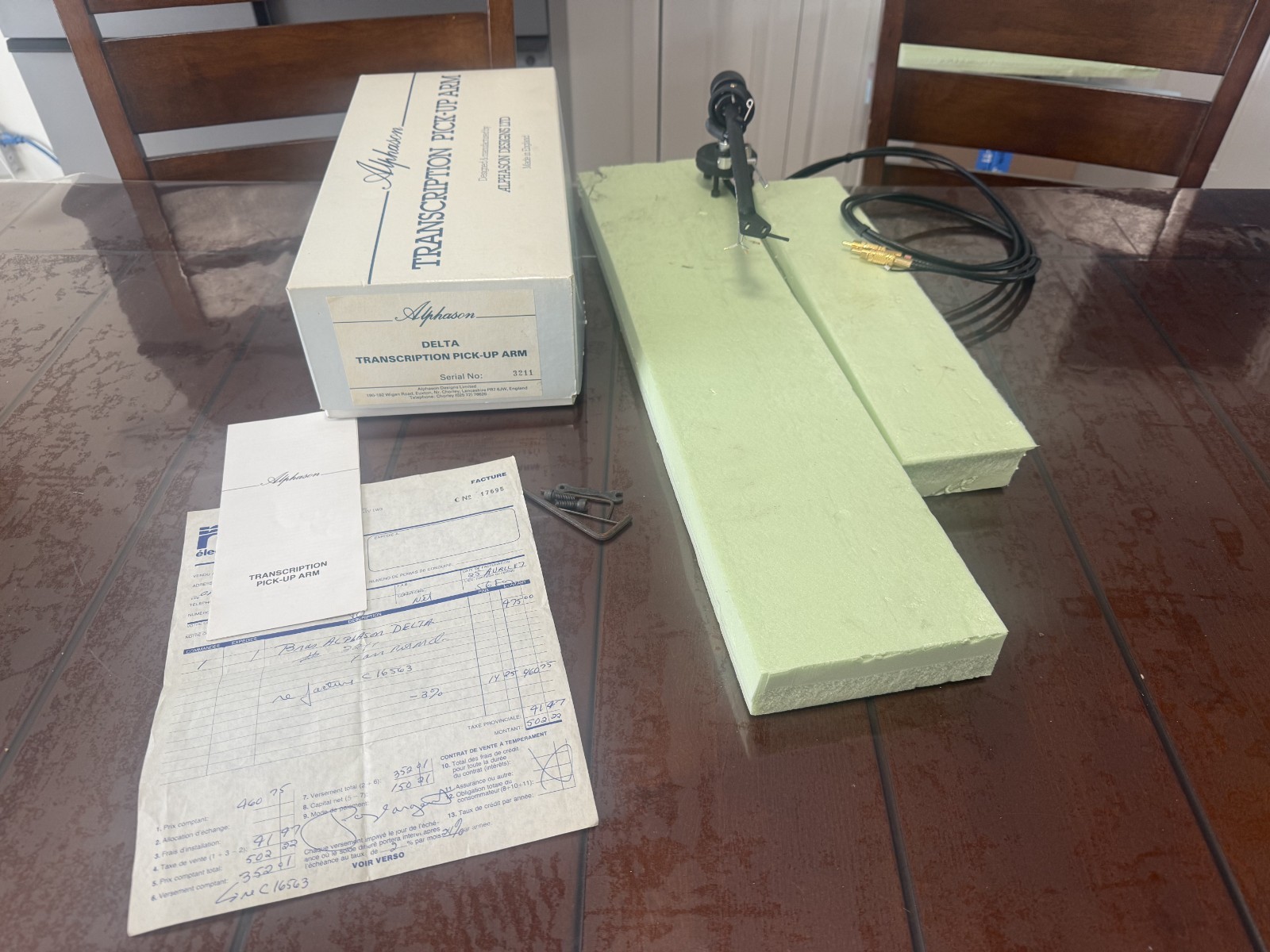 HIGH-END ALPHASON DELTA Turntable Tonearm PERFECT IN BOX made in ENGLAND