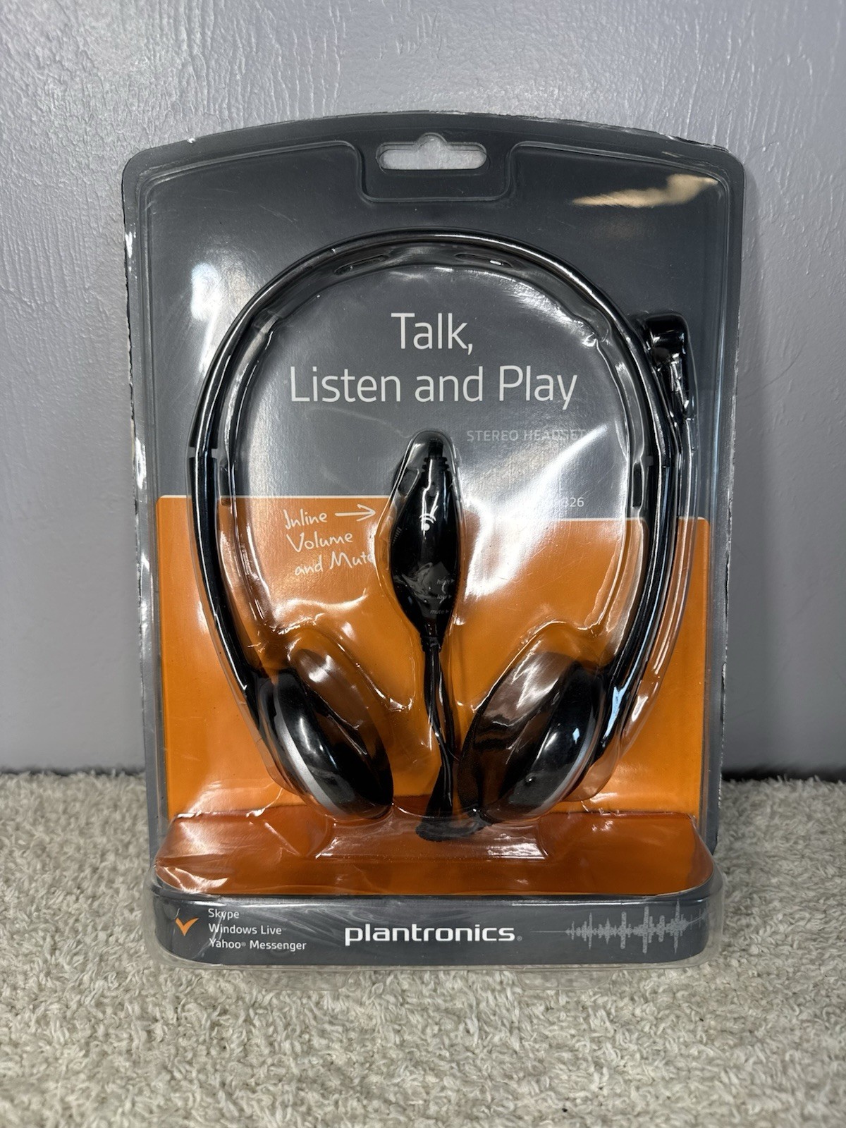Plantronics C3225A Black Headband Headsets