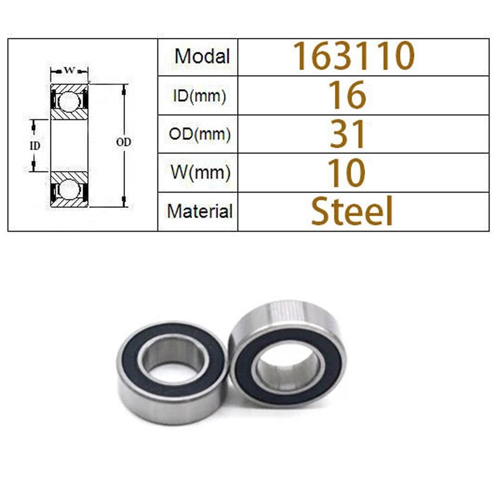 4pcs Bearing Hub Bearing Oil Resistance Replacement SWEETJOHN 16*31*10mm