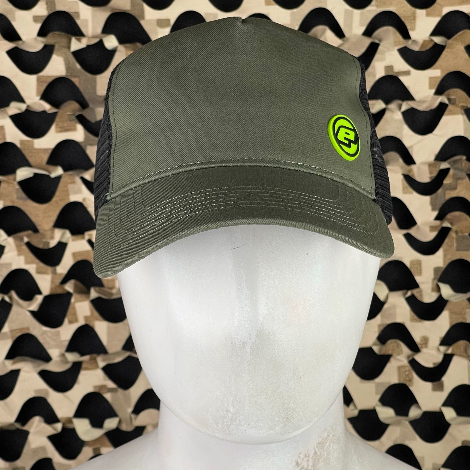 NEW Planet Eclipse Duel Trucker Cap - Olive/Black