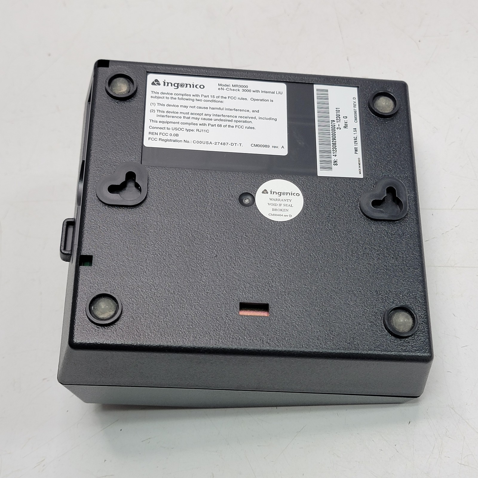 NEW - INGENICO EN-CHECK MR3000 CHECK MANAGER INTERNAL CHECK READER 3000