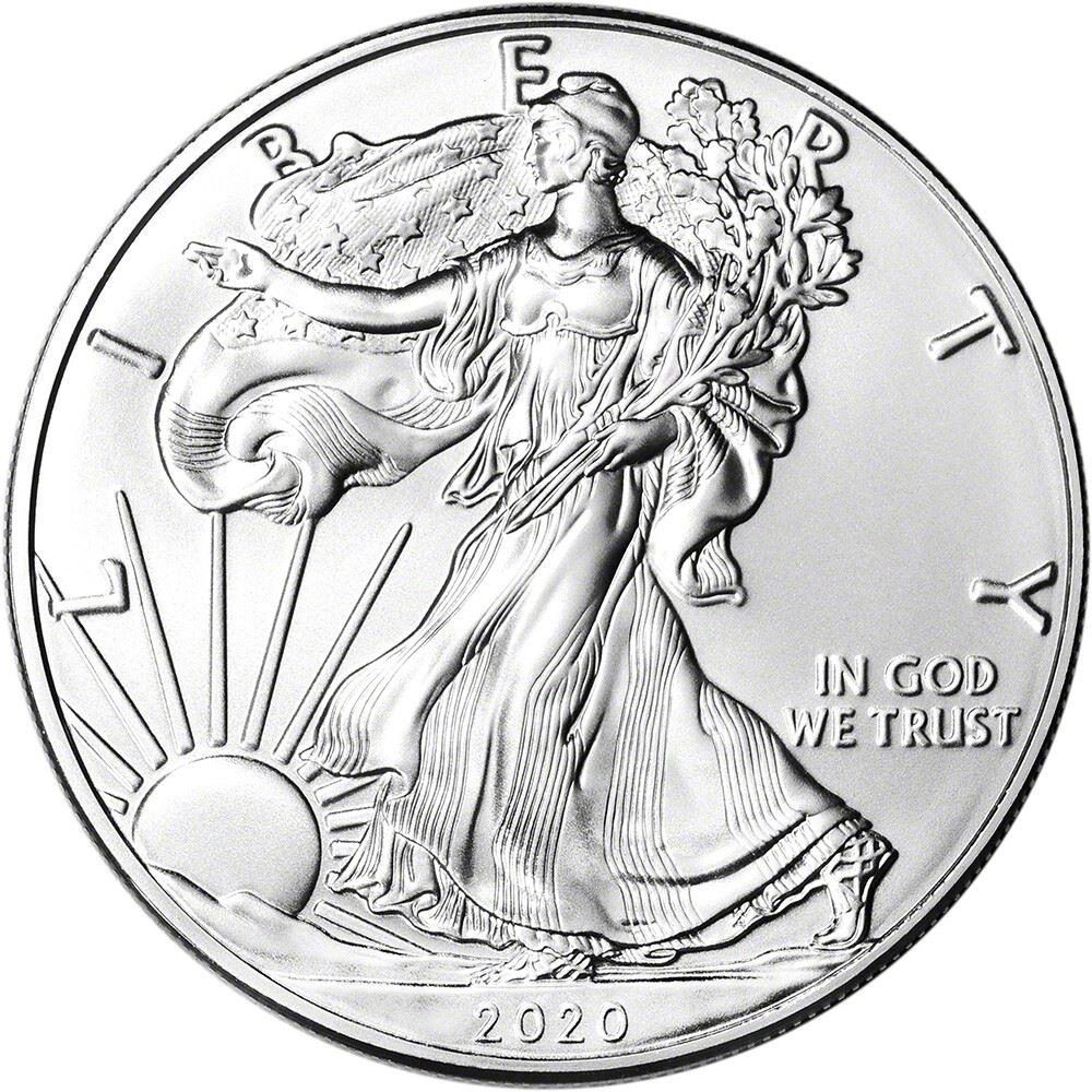 2020 American Silver Eagle 1 oz $1 - BU
