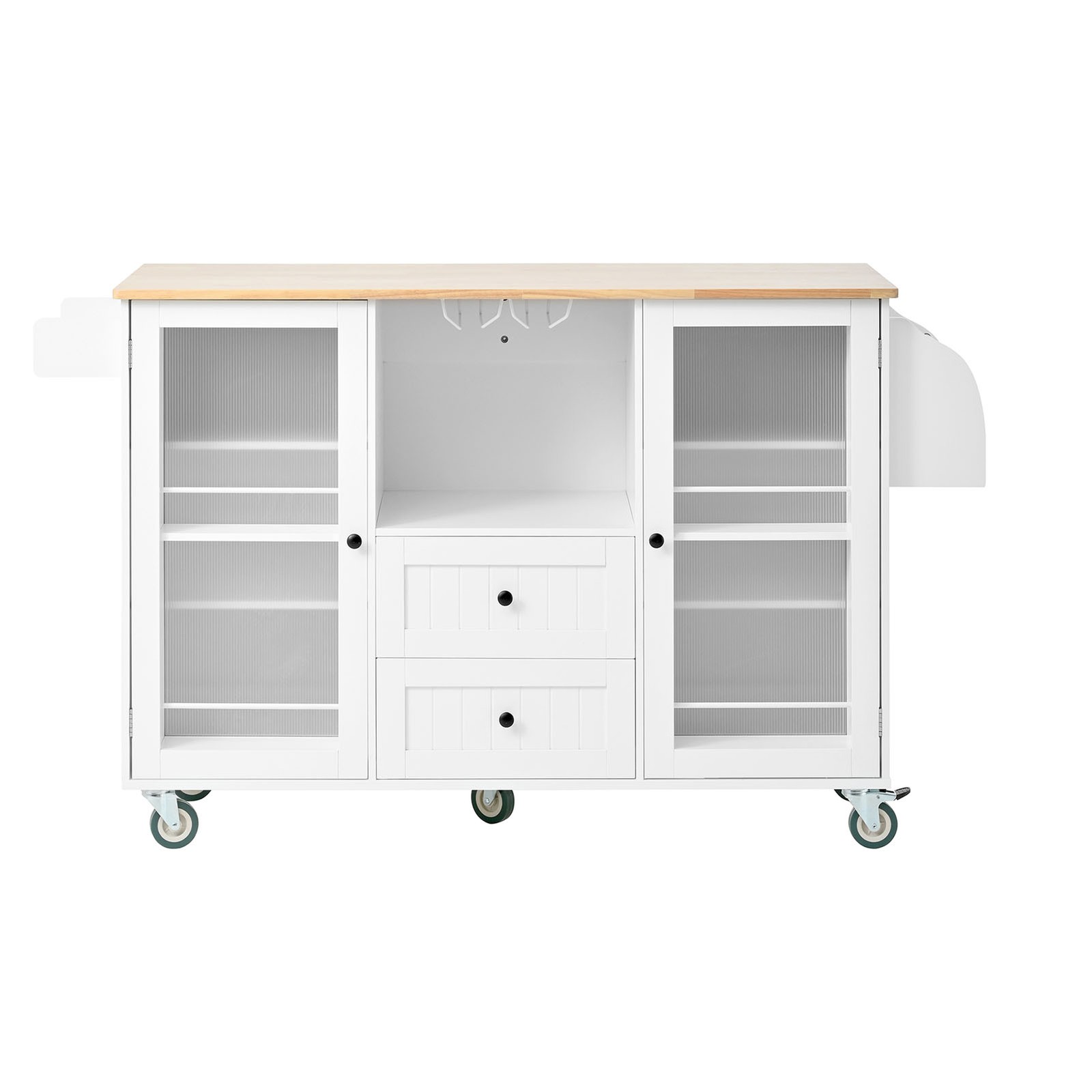 Rolling Kitchen Island Cart on Wheels Kitchen Trolley with Drawers Storage