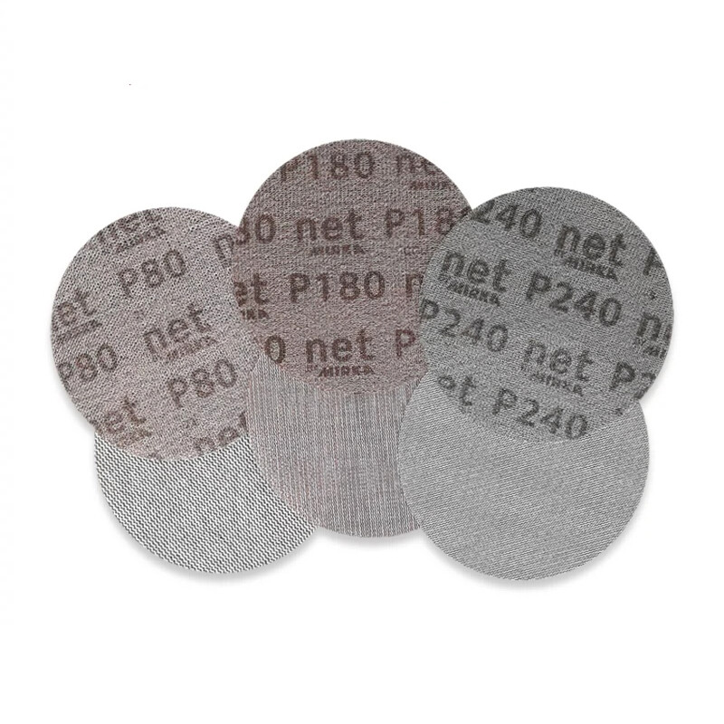 5" 125mm Mesh Dust Free Sanding Discs Dry Sandpaper Polishing Pad 80-800 Grit
