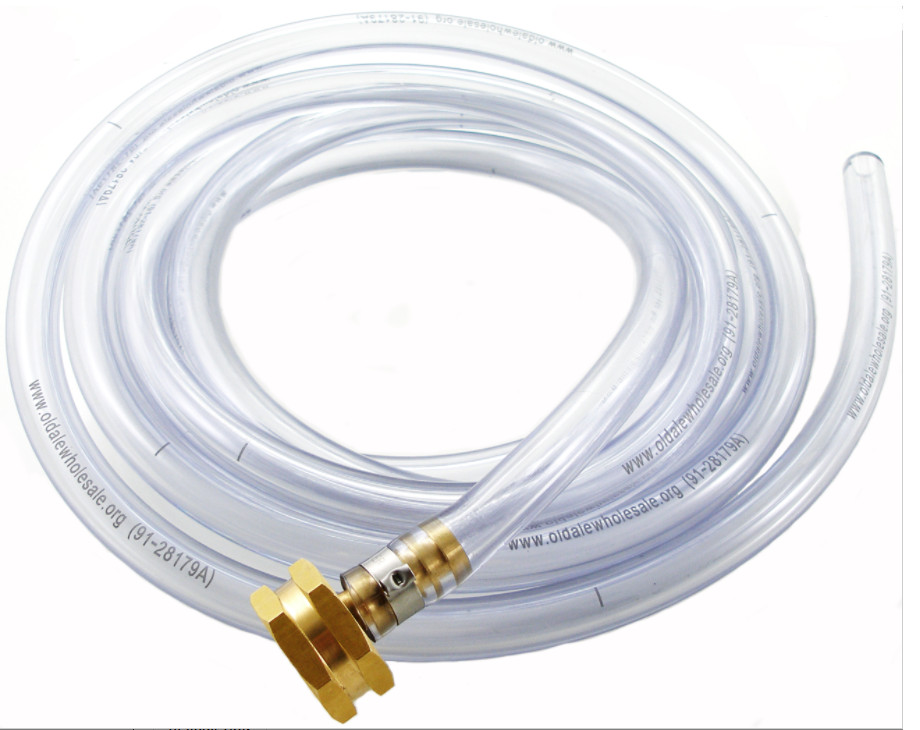 Wort Chiller Tubing w/ Garden Hose Fitting - 3/8" ID Homebrew Beer Moonshine Keg