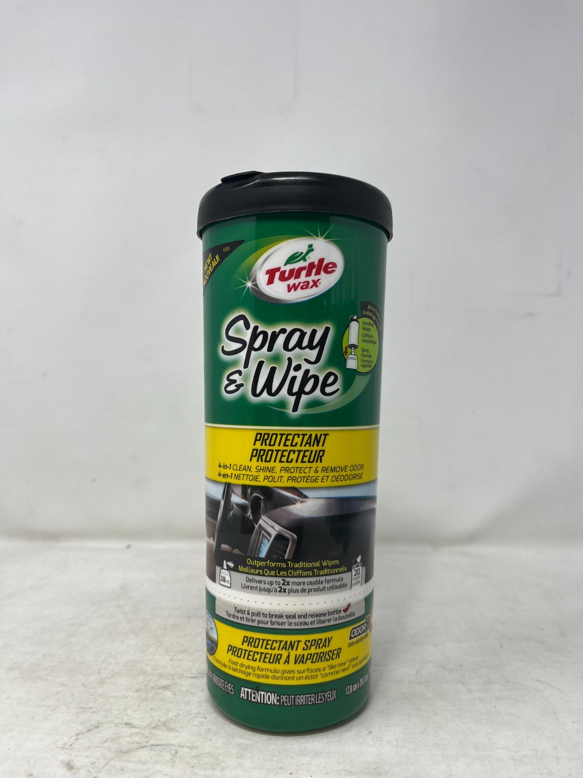2 Pack - Turtle Wax Spray & Wipe Protectant, Detailing Wipes & Spray Formula