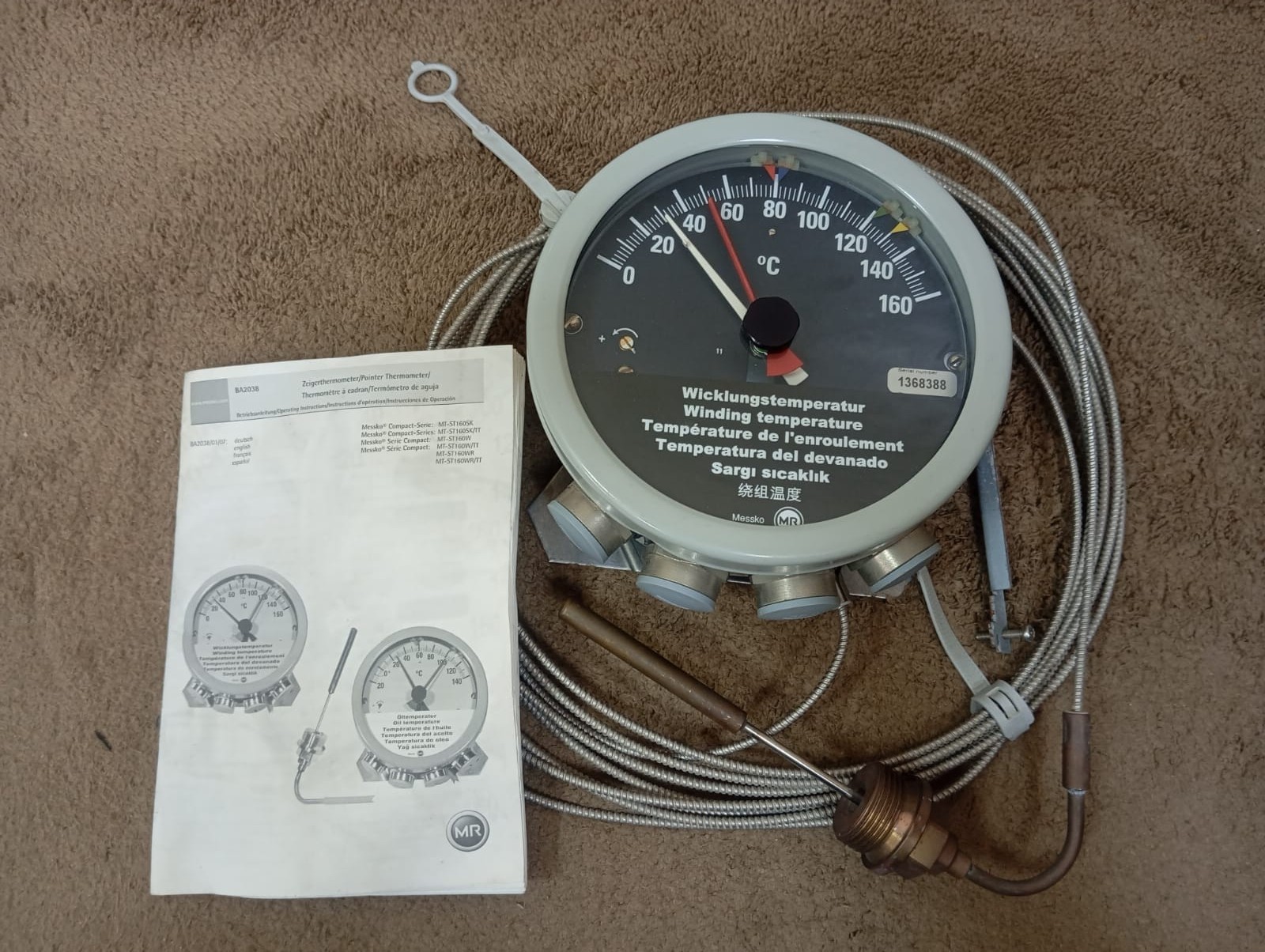 MESSKO / Pointer Thermometer / MT-ST 160W/TT/4/8m / 635-JC1BA1AE08W4SB1100CA