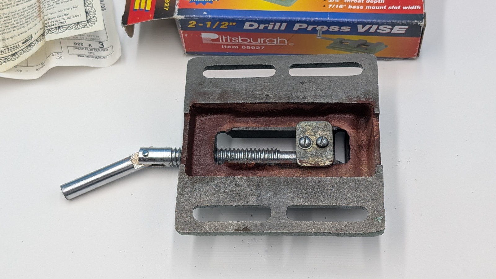 Pittsburg 2-1/2" Drill Press Vice #05927 Woodworking Workshop New In Box