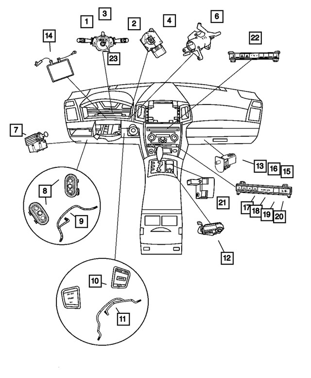 Genuine Mopar Transfer Case Switch 56050139AH