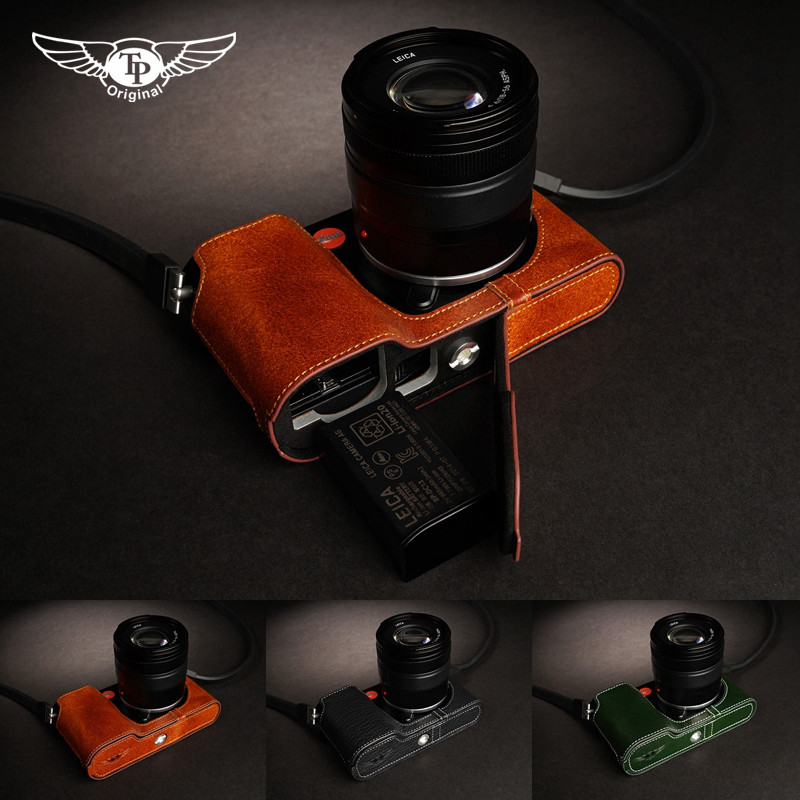Genuine Real Leather Half Camera Case Bag Cover for Leica T TL TL2 Typ 701