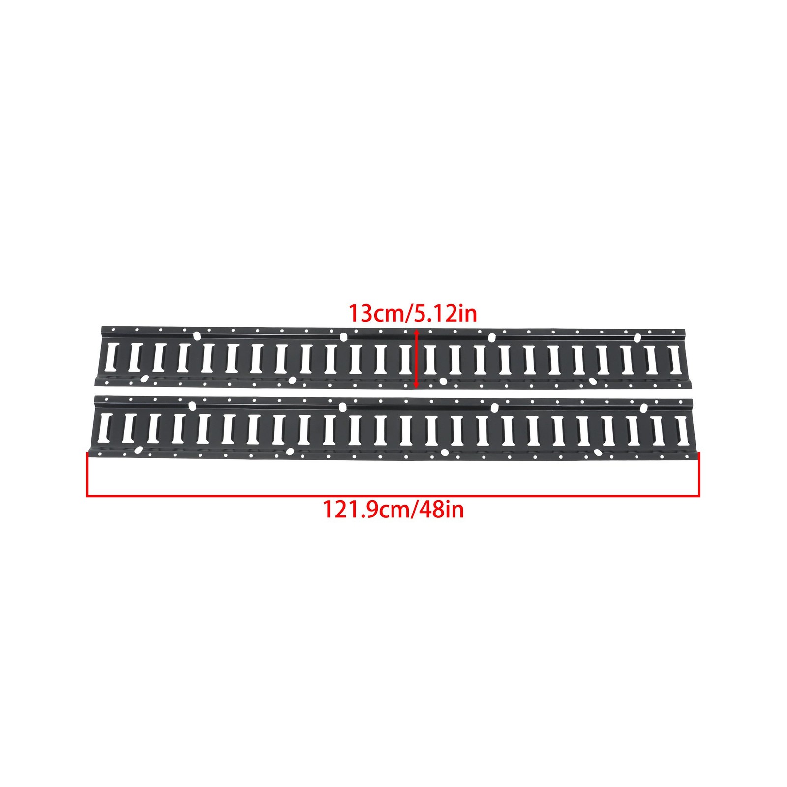 4' E Track Tie Down Rail Replacement For Garages Vans Durable Galvanized Steel