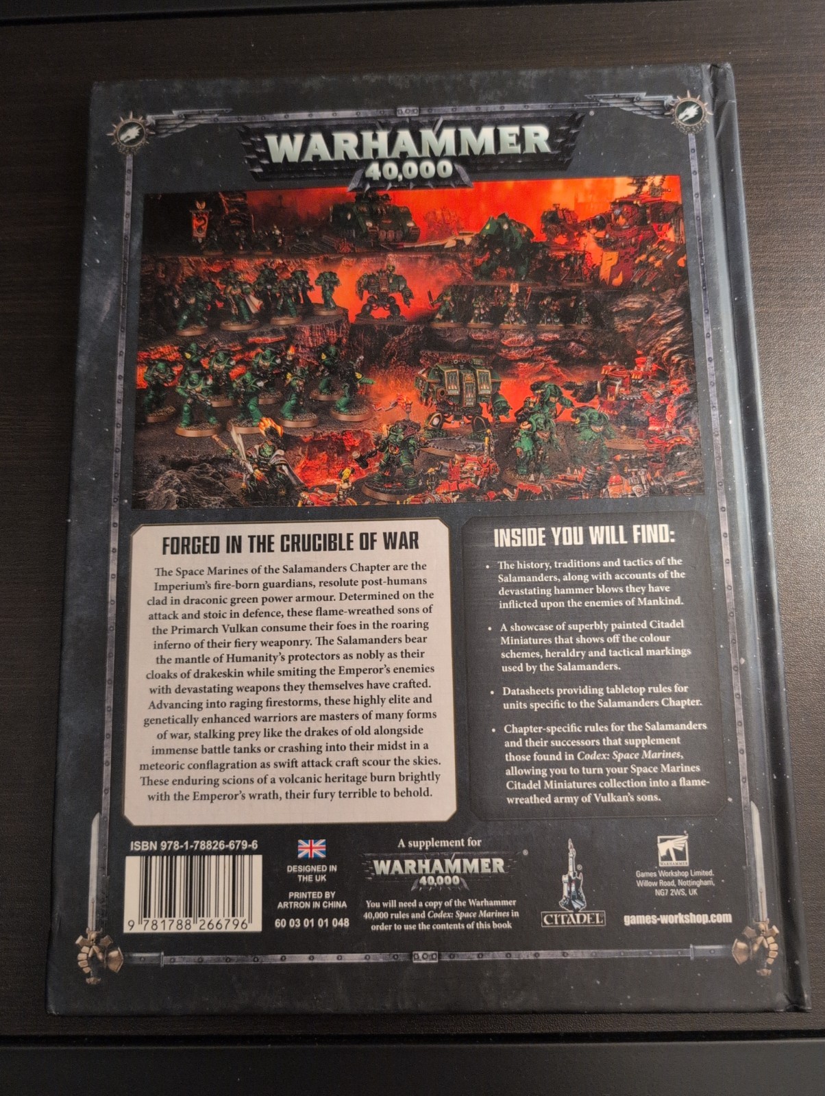 WARHAMMER 40,000 40K CODEX SUPPLEMENT SALAMANDERS GAMES WORKSHOP VERY RARE OOP