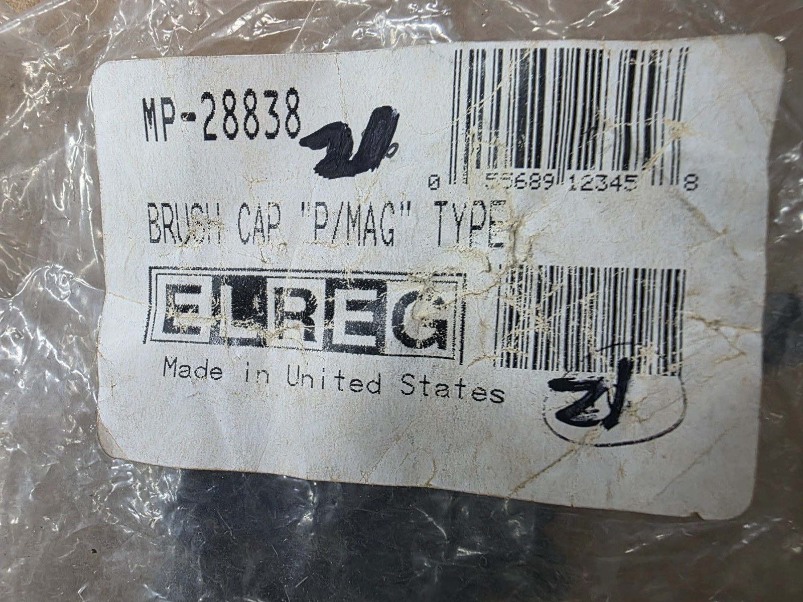 QTY Of 1 MP Pumps 28838, BRUSH CAP New In Bag