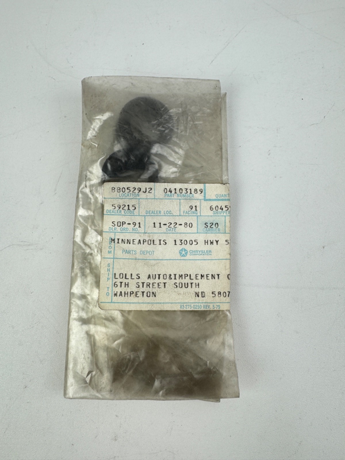 MOPAR 4103189 Spacer ARIES 81-84 *BAG OF 2*