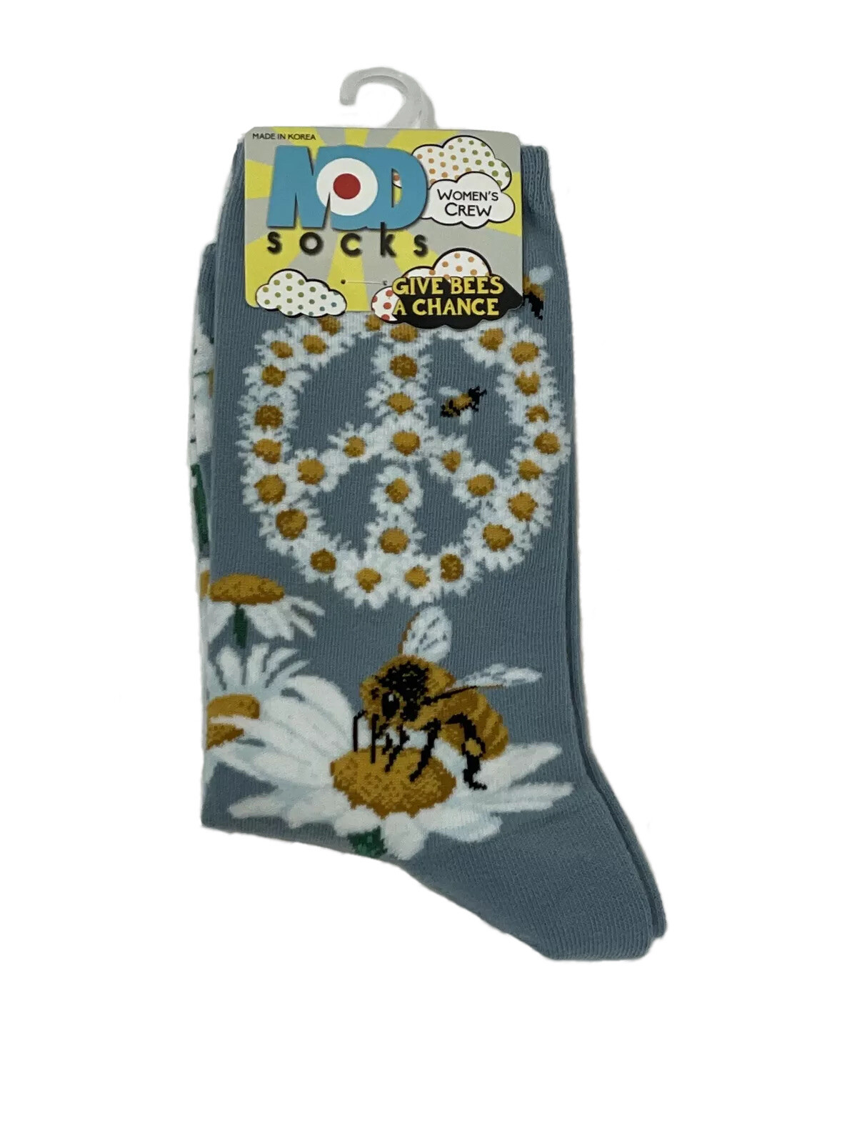 Mod Socks Give Bees A Chance Women's Crew Sock 6-10