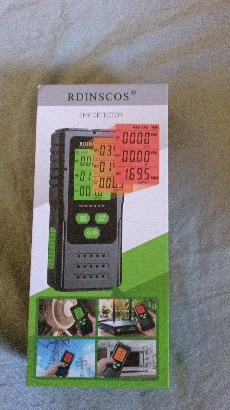 RDINSCOS RD630C EMF Meter Electromagnetic Field Detector EMF Detector Sensor