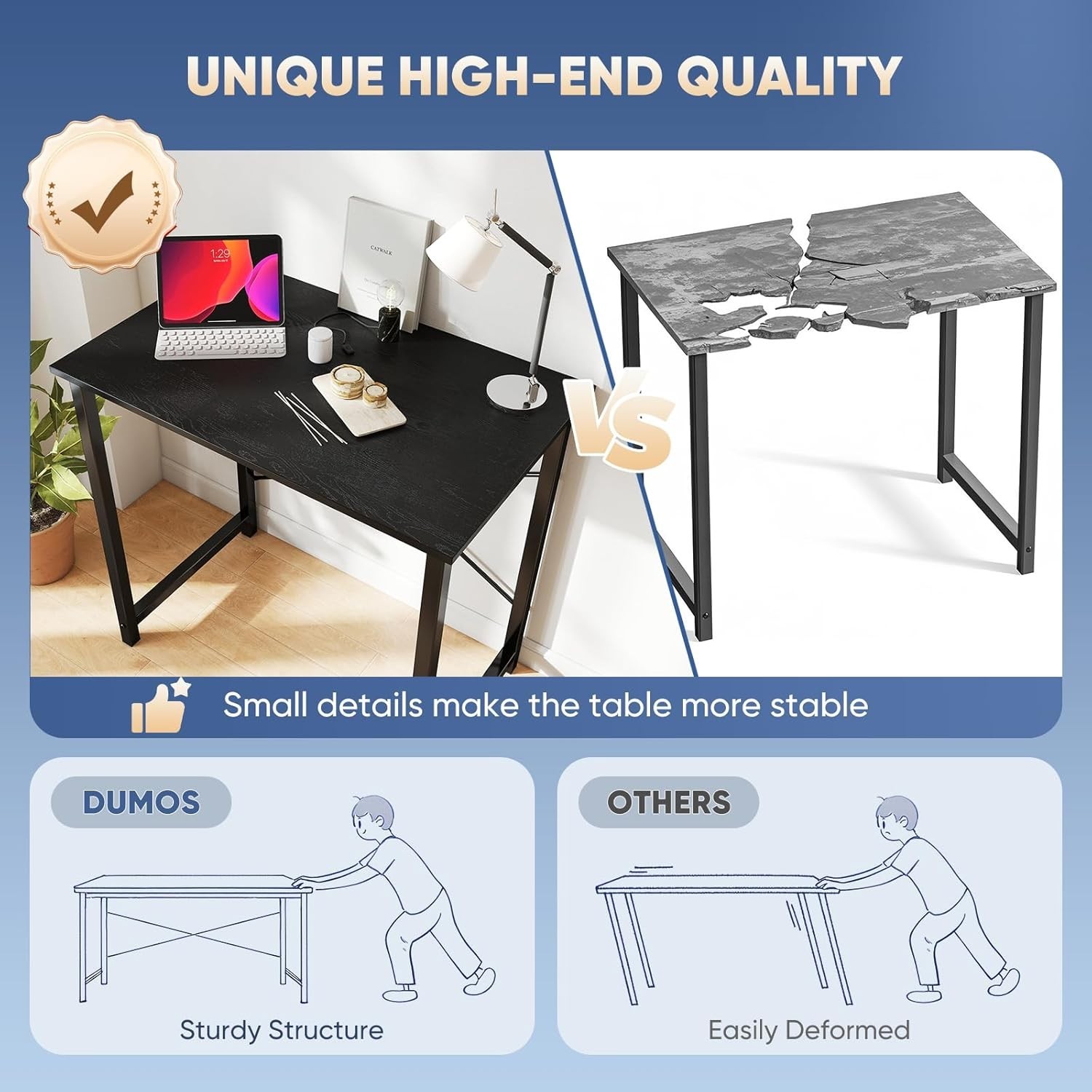 32 Inch Office Small Computer Desk Modern Simple Style Writing Study Work Table